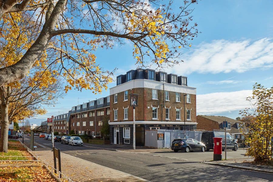 THE TALMA, ROOF EXTENSION AND CONVERSION OF A PUB INTO 4 FLATS